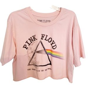 Pink Floyd Pink Cropped Dark Side of the Moon World Tour 72/73 Tee